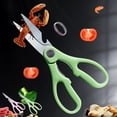 thumbnail image 1 of IHXORA Kitchen Cutting Tool, Heavy Duty Stainless Steel Shears, Non-slip Handle, Multi-purpose Cutting Tool for Poultry, Meat, and General Food Prep, Green, 1 of 9
