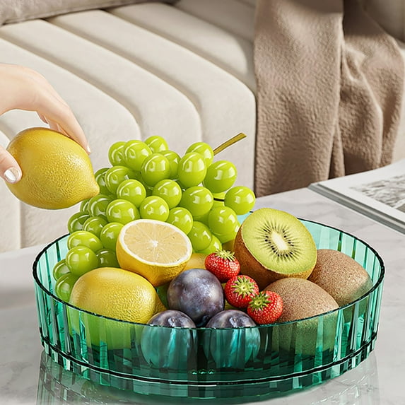 IHXORA Rotating Seasoning Rack, Multifunctional Kitchen Storage Organizer, Spice Rack Turntable, for Spices and Condiments, Cosmetics Storage, Bathroom Organization, Green, 1 Pc