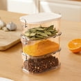 thumbnail image 1 of IHXORA Set of 3 Transparent Spice Containers with Sealed Lids and Non Slip Feet Perfect for Organizing Condiments in RVs and Home Kitchens, 1 of 6