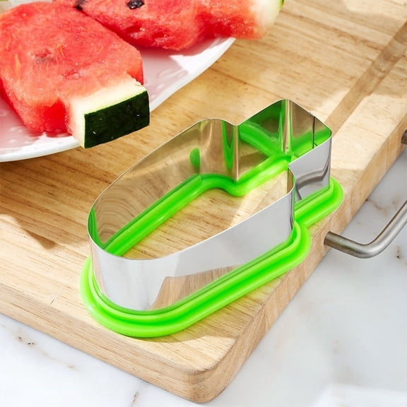 IHXORA Watermelon Slicer and Ice Cream Mold, Popsicle Shaped Cutter, for Summer Snacks, Fruit Salads, Creative Dessert Presentation, 1 Pc