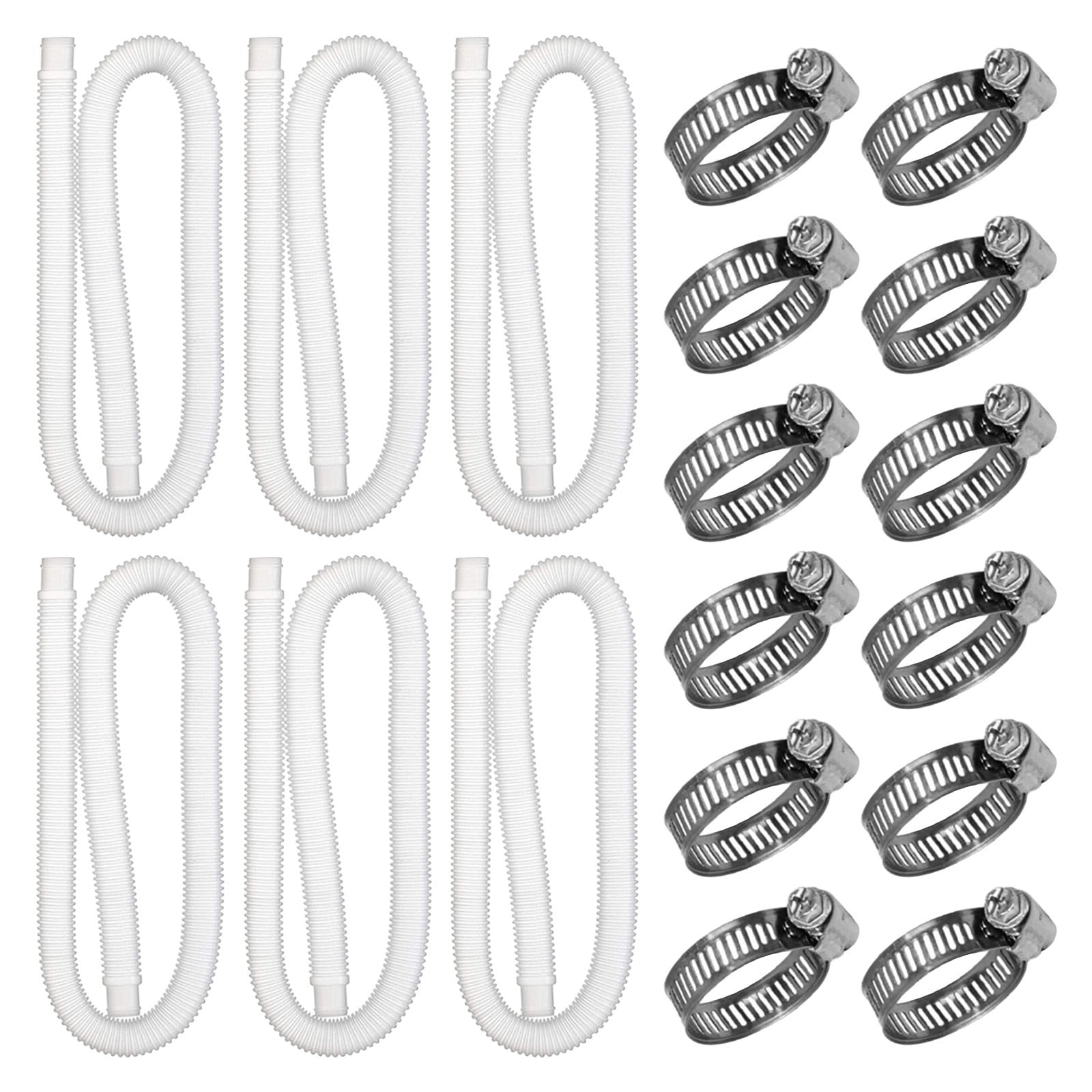 IHXUXE Swimming Pool Accessories Clearance, 6Piece Set 1.25Inch Pool Hose 39Inch Long