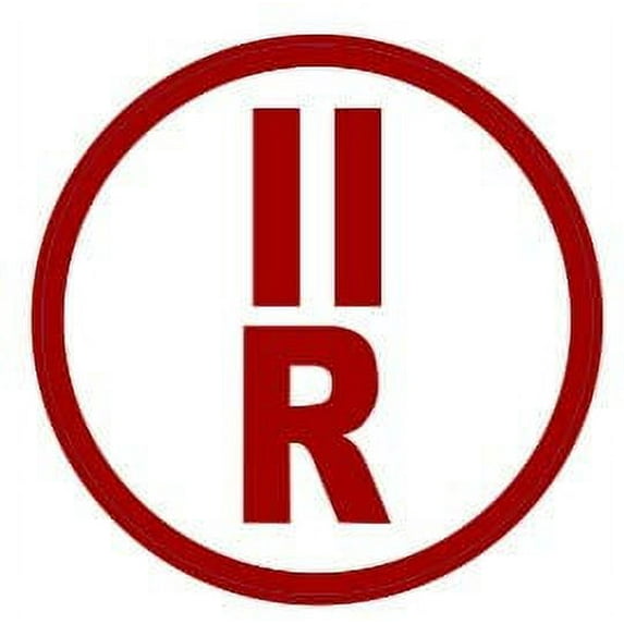 II-R Floor Truss Circular Sign (White,Reflective Sticker,6X6)(ref-2022-4)
