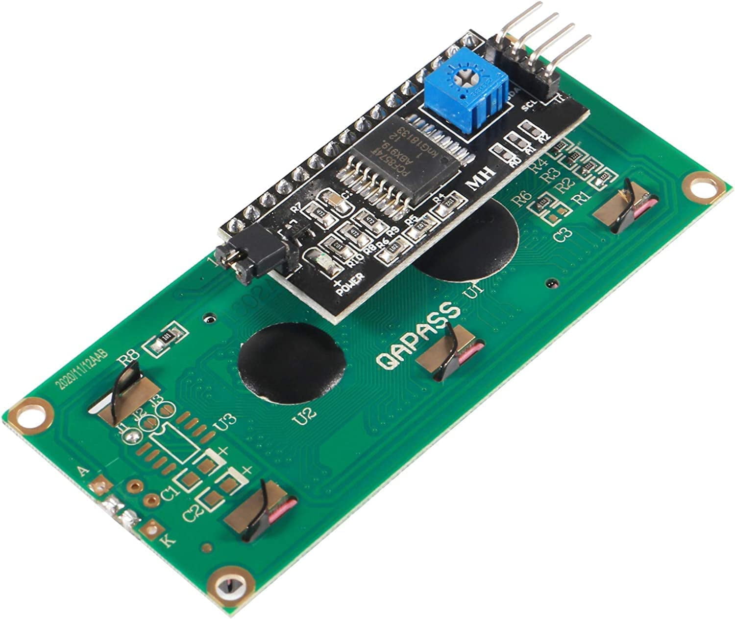 IIC/I2C/TWI LCD 1602 16x2 Serial Interface Adapter Module Blue ...