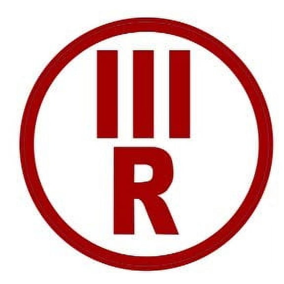 III-R Floor Truss Circular Sign (White,Reflective Sticker,6X6)(ref-2022-4)