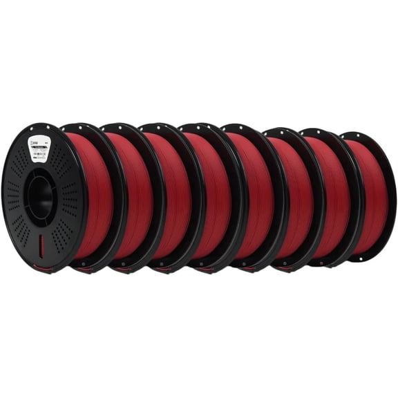 IIID MAX / Fremover - HS PLA PLUS Filament, Red (8-Pack) - 1.75mm 3D Printer PLA+ Filament - 8 X (1Kg/2.2lb Spool)