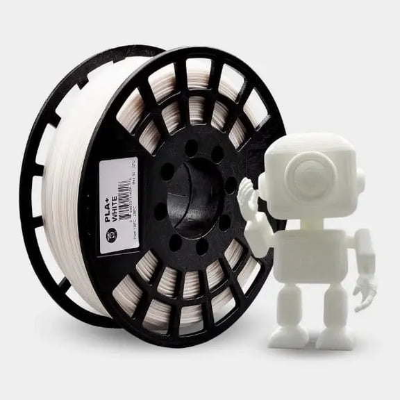 IIID MAX PLA Plus Filament (White), 1.75mm 3D Printer PLA+ Filament, 1Kg/2.2lb Spool of 3D Printing Filament PLA with Dimensional Accuracy +/- 0.03mm, Fits Most FDM Printers, Made in USA