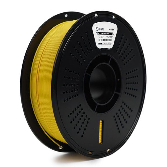 IIID MAX HS PLA PLUS Filament (Yellow), 1.75mm 3D Printer PLA+ Filament, 1Kg/2.2lb Spool of 3D Printing Filament PLA with Dimensional Accuracy