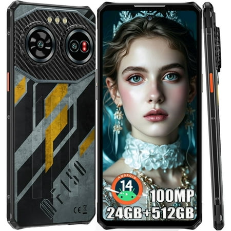 IIIF150 Air3 Rugged Phone 12GB+512GB Night Vision 6.6'' Android 14 Helio G96 100MP Rear Camera 5000mAh Battery NFC 4G Smartpone