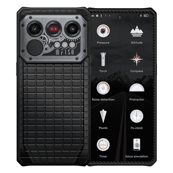 IIIF150 Raptor 5G Rugged Smartphone Android 14,6.78'' AMOLED Display 16GB 512GB,10000mAh-Black