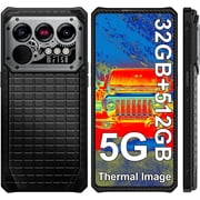 IIIF150 Raptor Unbreakable 5G Mobile Phone with Thermal Camera, 32GB 16+16/512GB Android 14, 6.78 Inch AMOLED, 10000mAh,Black