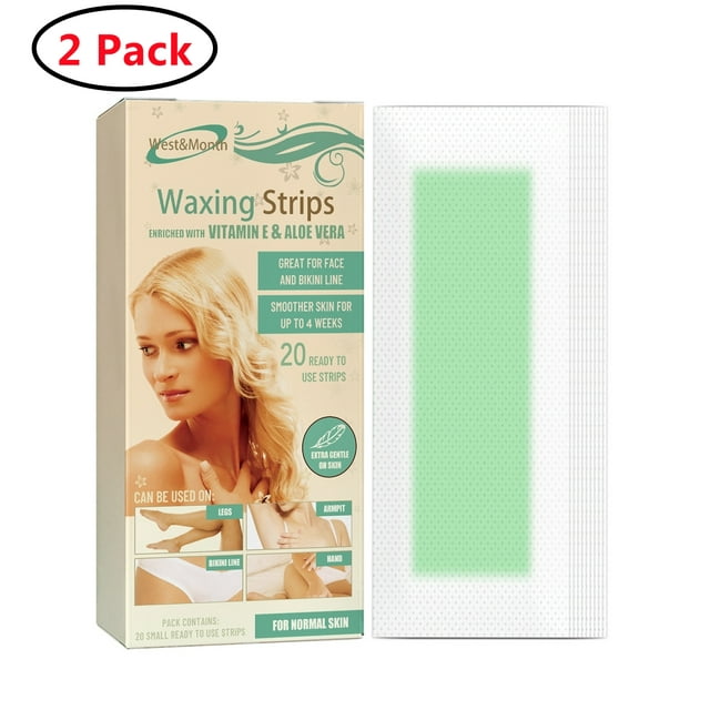 IIRich 2 Pack NonWoven Wax Strips, Disposable Large Waxing Strips to