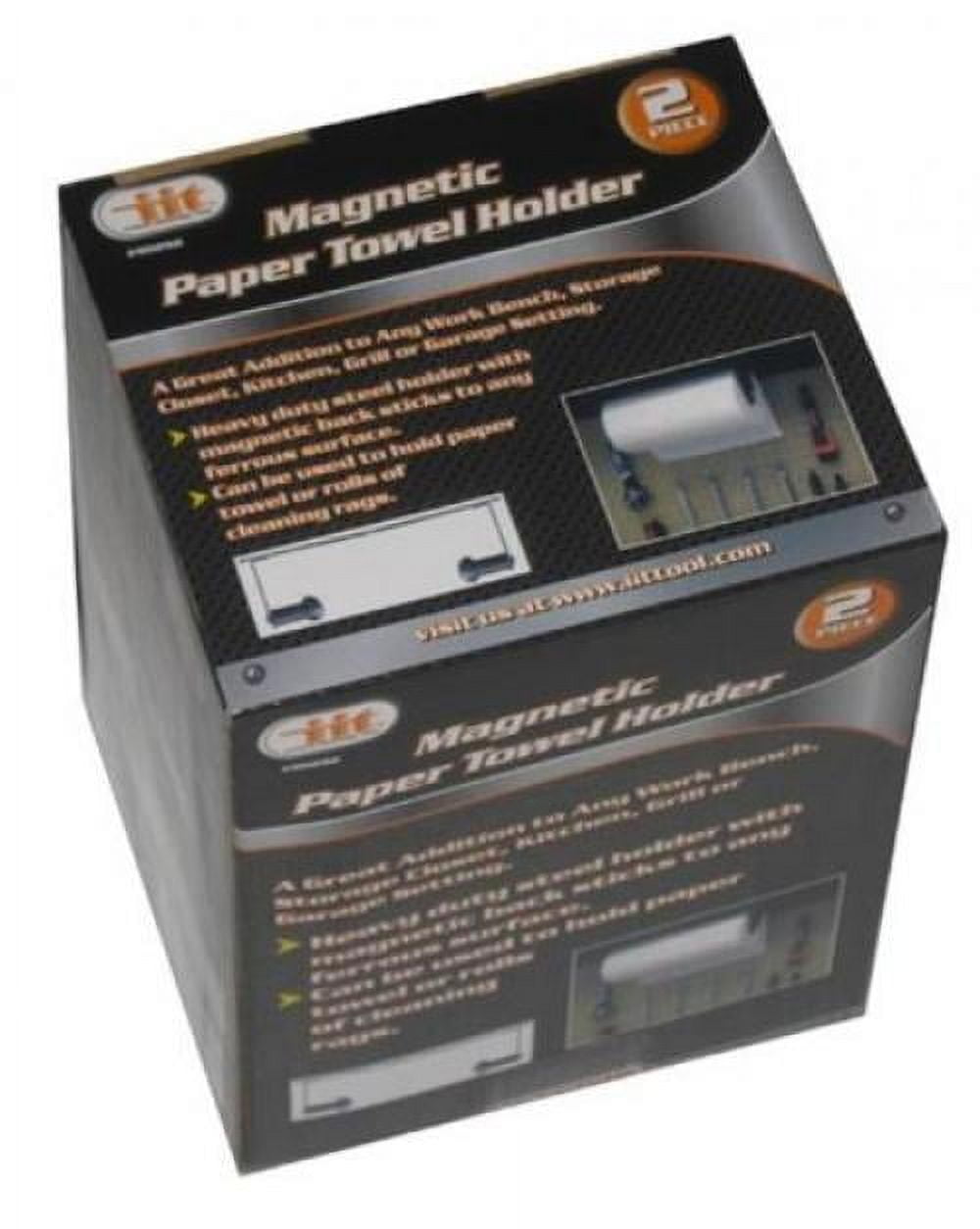 Heavy Duty Magnetic Steel Paper Towel Holder for Kitchen or Workshop