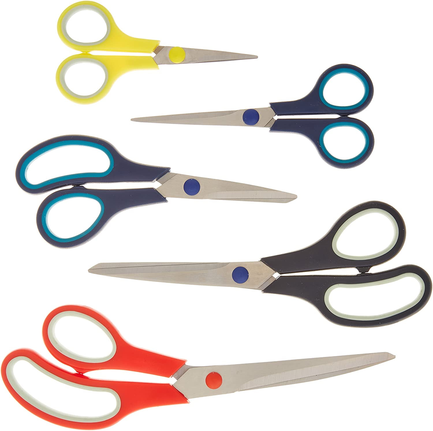 Tim Holtz Haberdashery Scissors - Bundle of Two Pairs of Soft Grip Snip  Scissors, 5 and 6