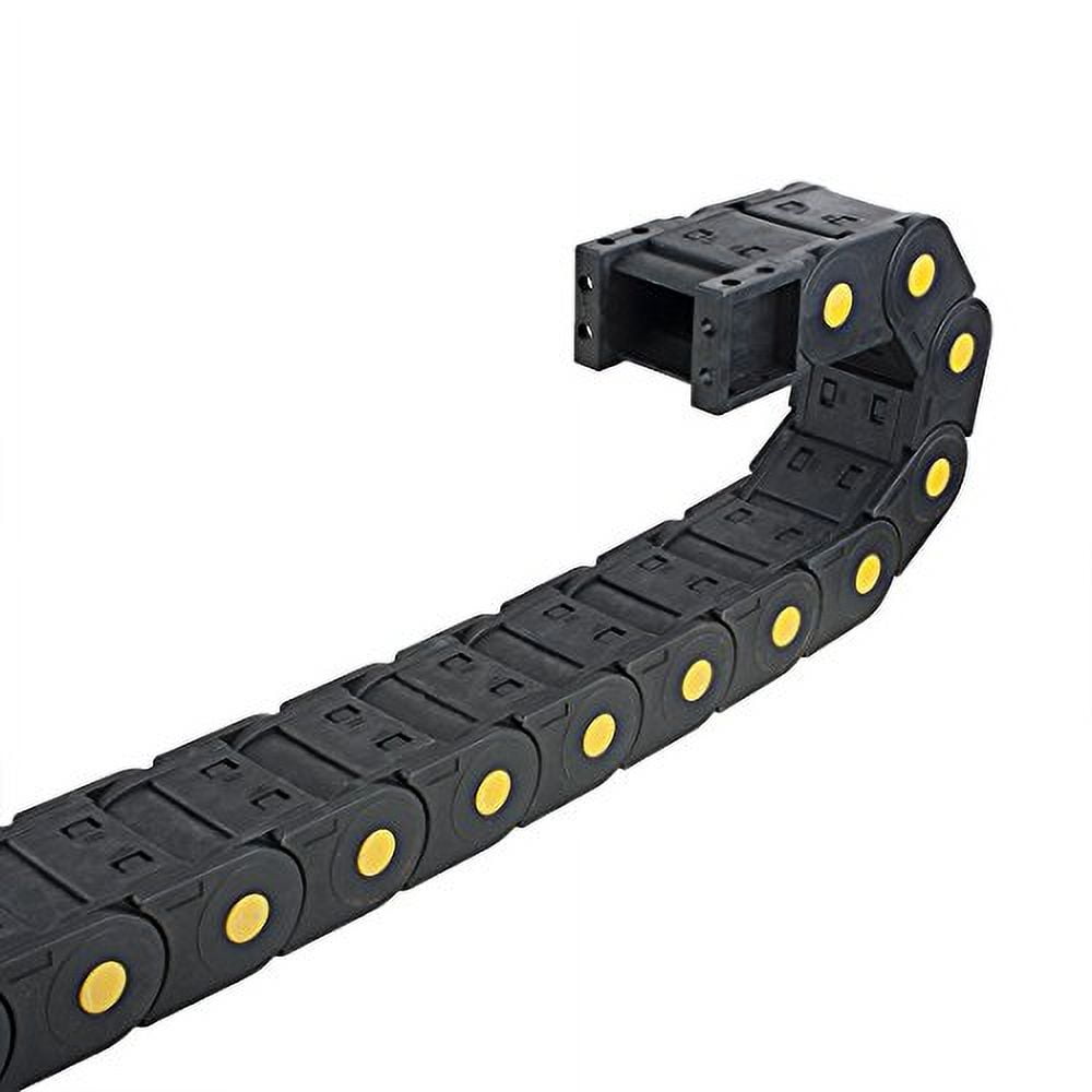 Chaîne Porte-câbles Plastique R55 – Noir 25mm X 77mm – 1 Mètre Neuf