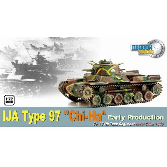 IJA Type 97 "Chi-Ha" Early Production, Co.4, 34th Tank Regiment, North China 1945 (1:72)