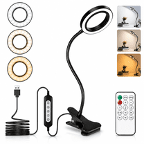 JUXIAO LED Clip-On Desk Lamp, Usb Powered Dimmable Reading Light with ...