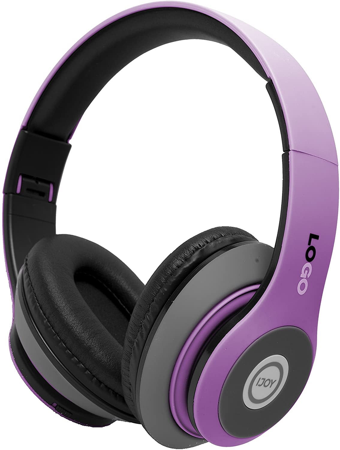 IJOY Bluetooth NoiseCanceling OverEar Headphones, Purple, LGOPREEDM