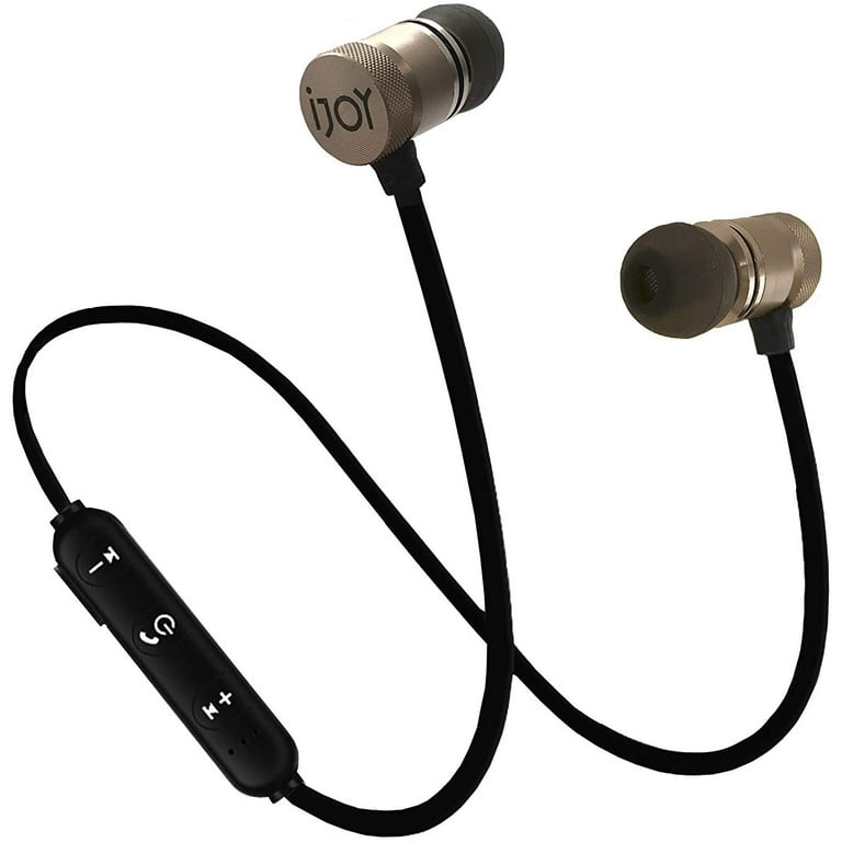 IJOY Bluetooth Wireless Sport Earbuds IPX4 Sweatproof Sport Headphones with Microphone Noise Cancelling Earphones Noise Cancelling Headset for Workout Running Gym Walmart