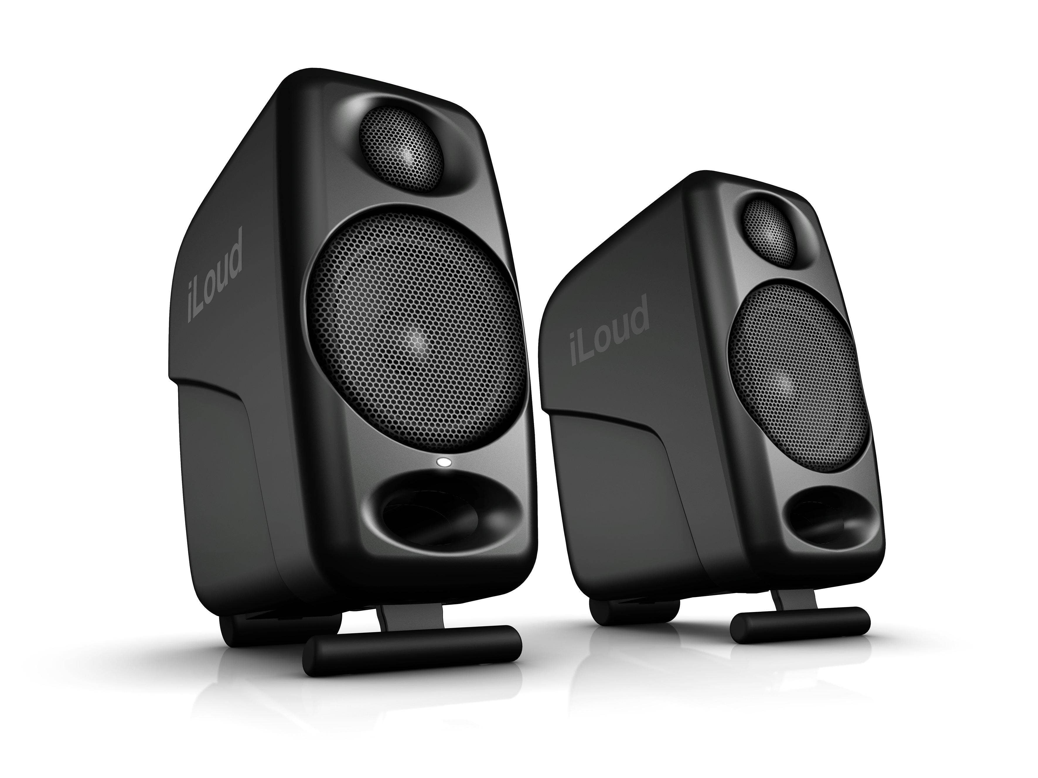 IK Multimedia iLoud Micro Monitor Portable Bluetooth Speaker, Black 2 Pack