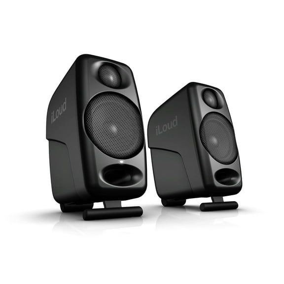 IK Multimedia iLoud Micro Monitor Portable Bluetooth Speaker, Black 2 Pack