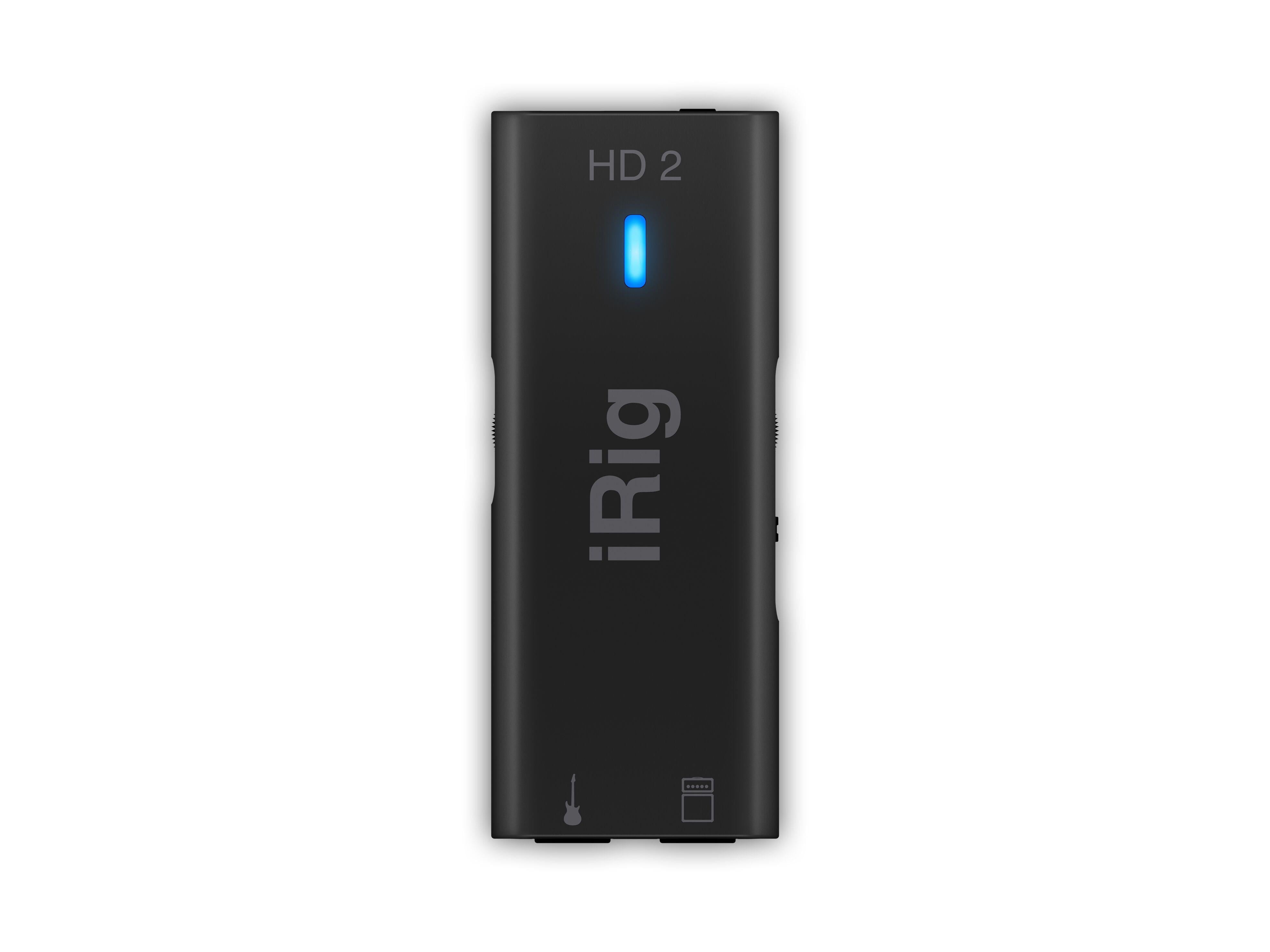 IK Multimedia iRig HD 2 Guitar Audio Interface for iPhone, iPad, Mac, PC (Black)