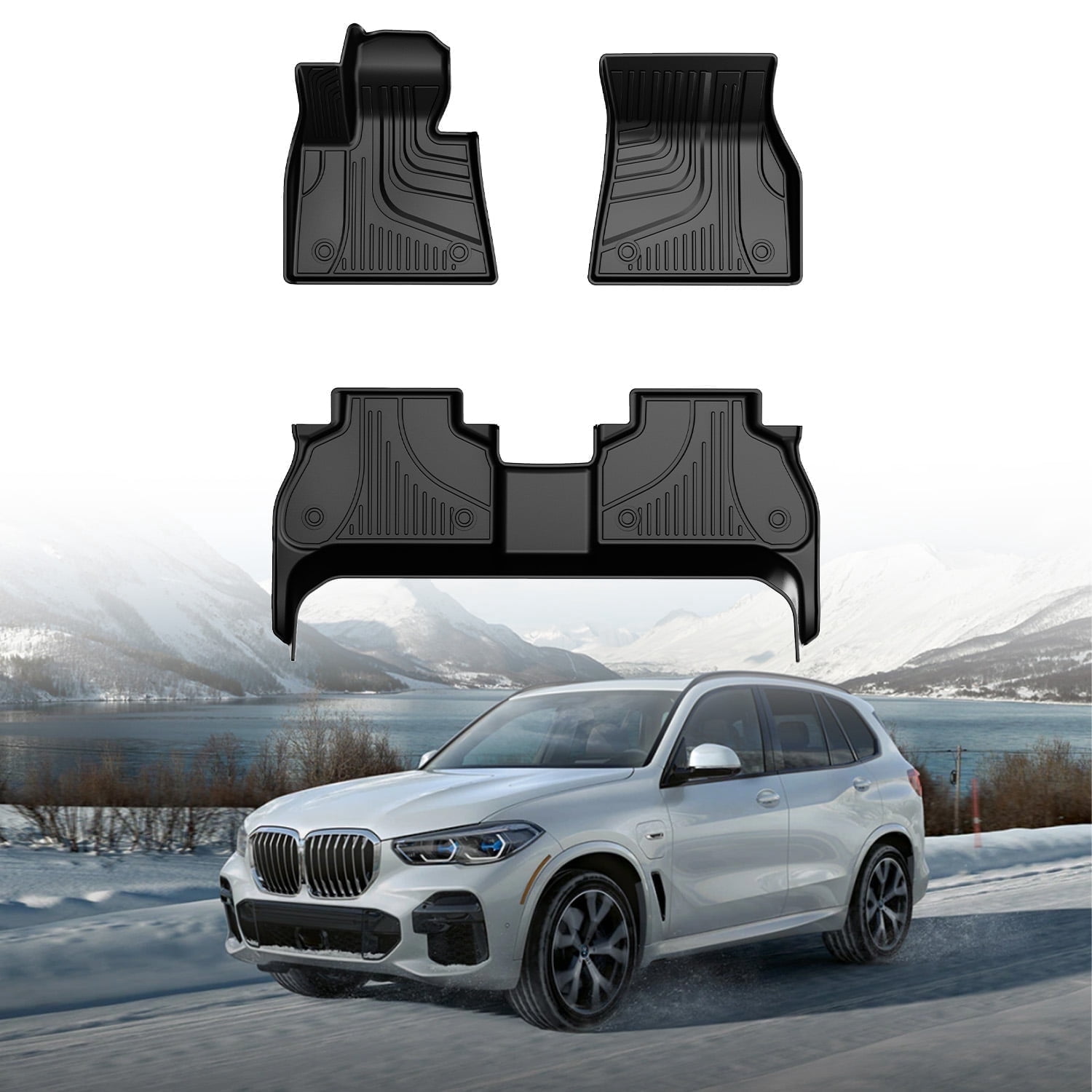 IKABEVEM for 2019-2024 2025 X5 Floor Mats: All Weather Floor Mats Fit ...
