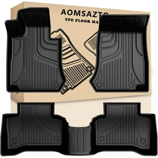 IKABEVEM Automotive Floor Mats for Mercedes Benz GLC 2016-2022,TPE All Weather GLC300/GLC250/GLC300e/GLC43 AMG/GLC63 AMG Floor Mats, Front & Rear Row Rubber Floor Liners Anti Skid Car Mats-Black.