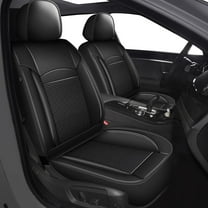 LAONNVIR Car 5-Seat Covers Front & Rear Full Set for Acura TSX 2009-2014 Car Seat Covers PU Leather Cushion Pad (Black)