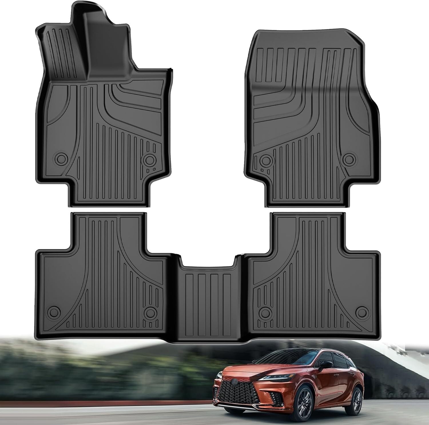 IKABEVEM Car Floor Mats for Lexus RX350/RX350h/RX500h 2023-2024 All ...