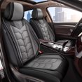 thumbnail image 1 of LAONNVIR Car Seat Covers Full Set Fit for Ford Ranger 2019-2024 Waterproof Breathable Leather Seat Protector with Airbag Compatible Automotive 5 Seat Cushions Cover (Black&Grey), 1 of 5
