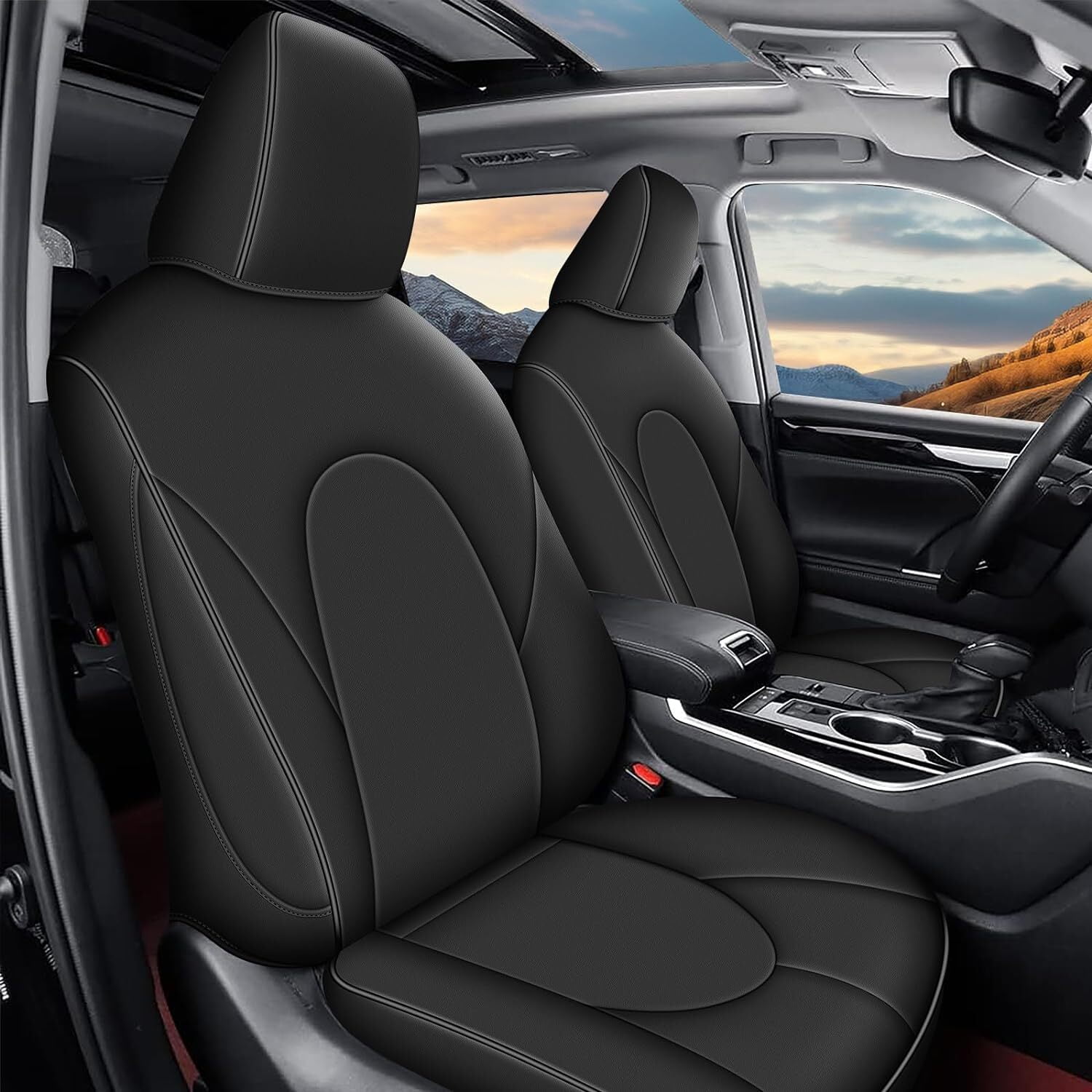 IKABEVEM Custom Fit Highlander Seat Covers: for Toyota Highlander 2020 ...