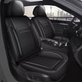 thumbnail image 1 of LAONNVIR Front Set Seat Covers Fit for Chevrolet Bolt 2017-2023 2024 Custom Faux Leather Car Seat Cover for Bolt (2 Front Seat,Black), 1 of 5