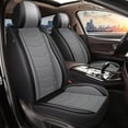 thumbnail image 1 of LAONNVIR Full Set Seat Covers Fit for Ford Most SUV Sedan Pickup Such as Fit for Edge Escape Fusion Taurus Explorer Bronco Sport Maverick Waterproof Faux Leather Car Seat Covers(5 Seat,Black&Grey), 1 of 8