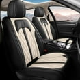 thumbnail image 1 of LAONNVIR Full Set Seat Covers Fit for Nissan Altima 2009-2024 Faux Leather Seat Cover Waterproof Car Seat Cushion Protector 5 Seats (Black-Beige), 1 of 8