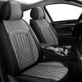 thumbnail image 1 of LAONNVIR Full Set Seat Covers Fit for Saturn VUE 2002-2009 Faux Leather Waterproof Automotive Seat Cover for VUE (5 Seat, Black&Dark Gray), 1 of 5