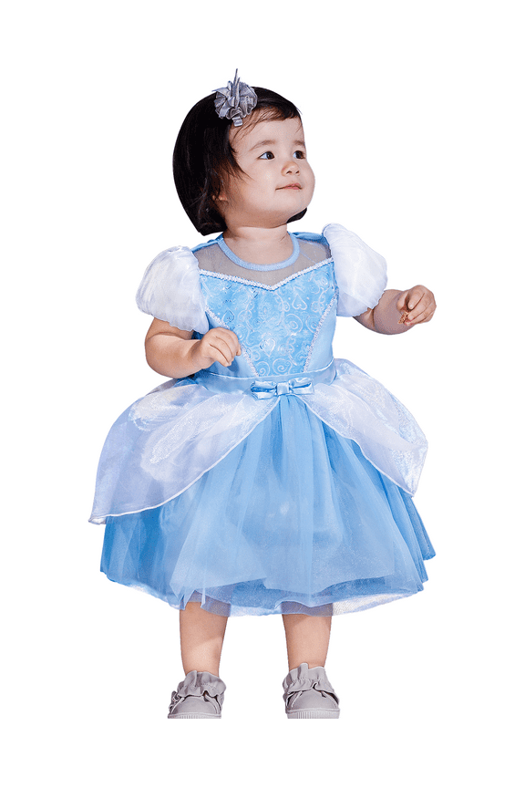 Baby Girls Princess Costume Dress up Clothes, Toddler Tutu Blue Outfit for Birthday Party 6M-4T