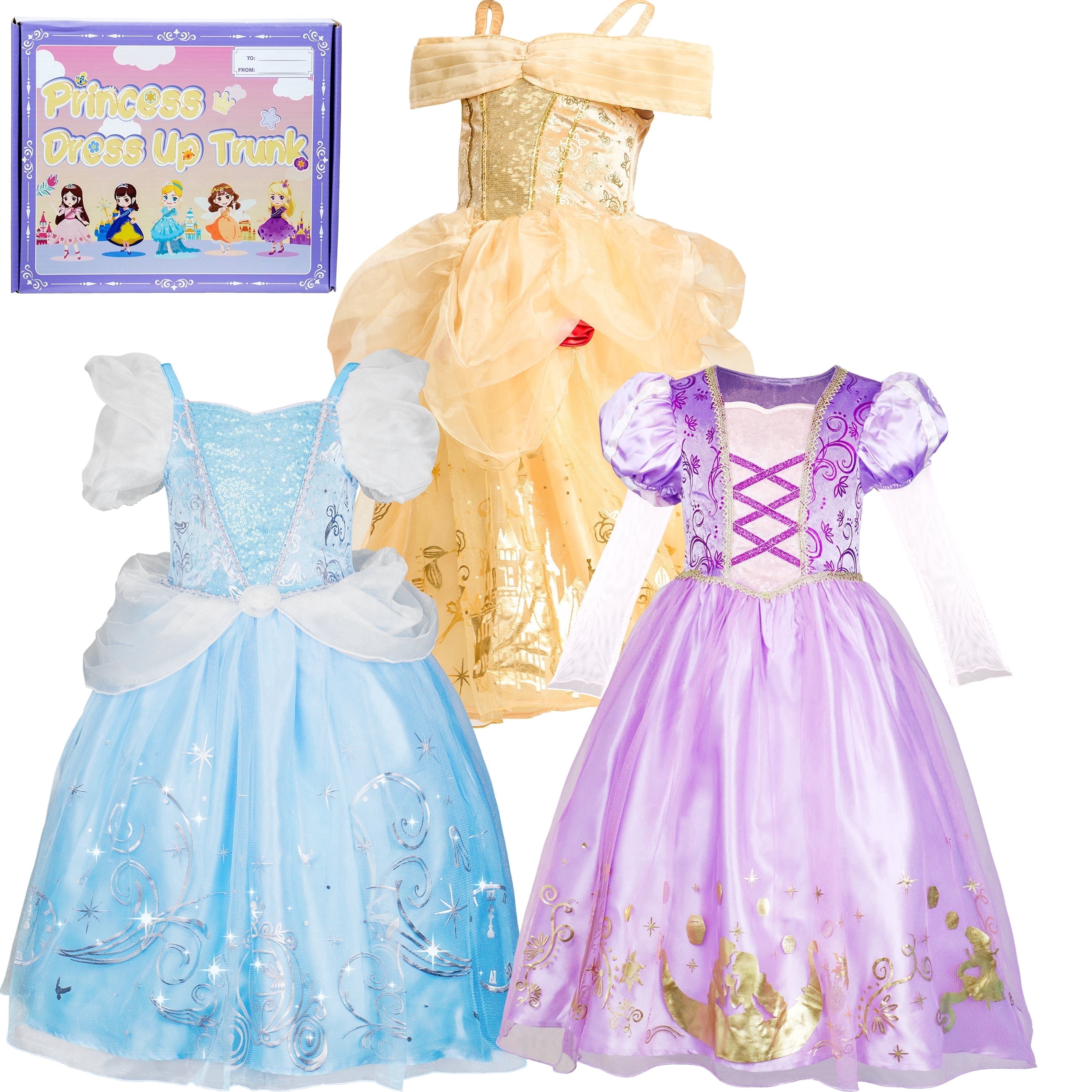 trunk of princess dress up clothes Disney Princess Dress Up Trunk