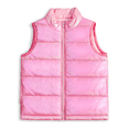 thumbnail image 1 of IKALI Girls Puffer Vest Kids Winter Jacket Lightweight Clothes with Pockets Pink 3-12 Years, 1 of 7
