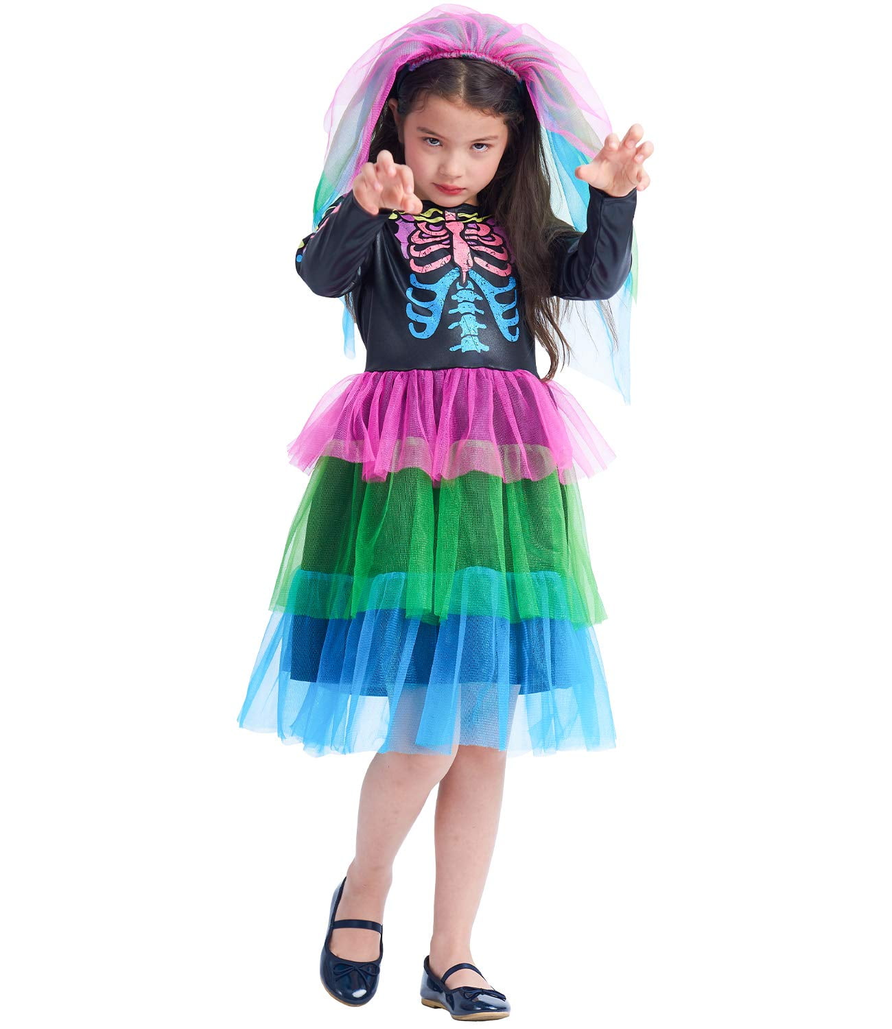 IKALI Wednesday kinderkostuum, meisjes, fancy dress up, outfit, zwart, tutu, jurk voor carnaval, verjaardag, feest, met riem, pruik, zak, kousen, 9 stuks, 3-4 jaar IKALI Wednesday kinderkostuum, meisjes, fancy dress up, outfit, zwart, tutu, jurk voor carnaval, verjaardag, feest, met riem, pruik, zak, kousen, 9 stuks, 3-4 jaar