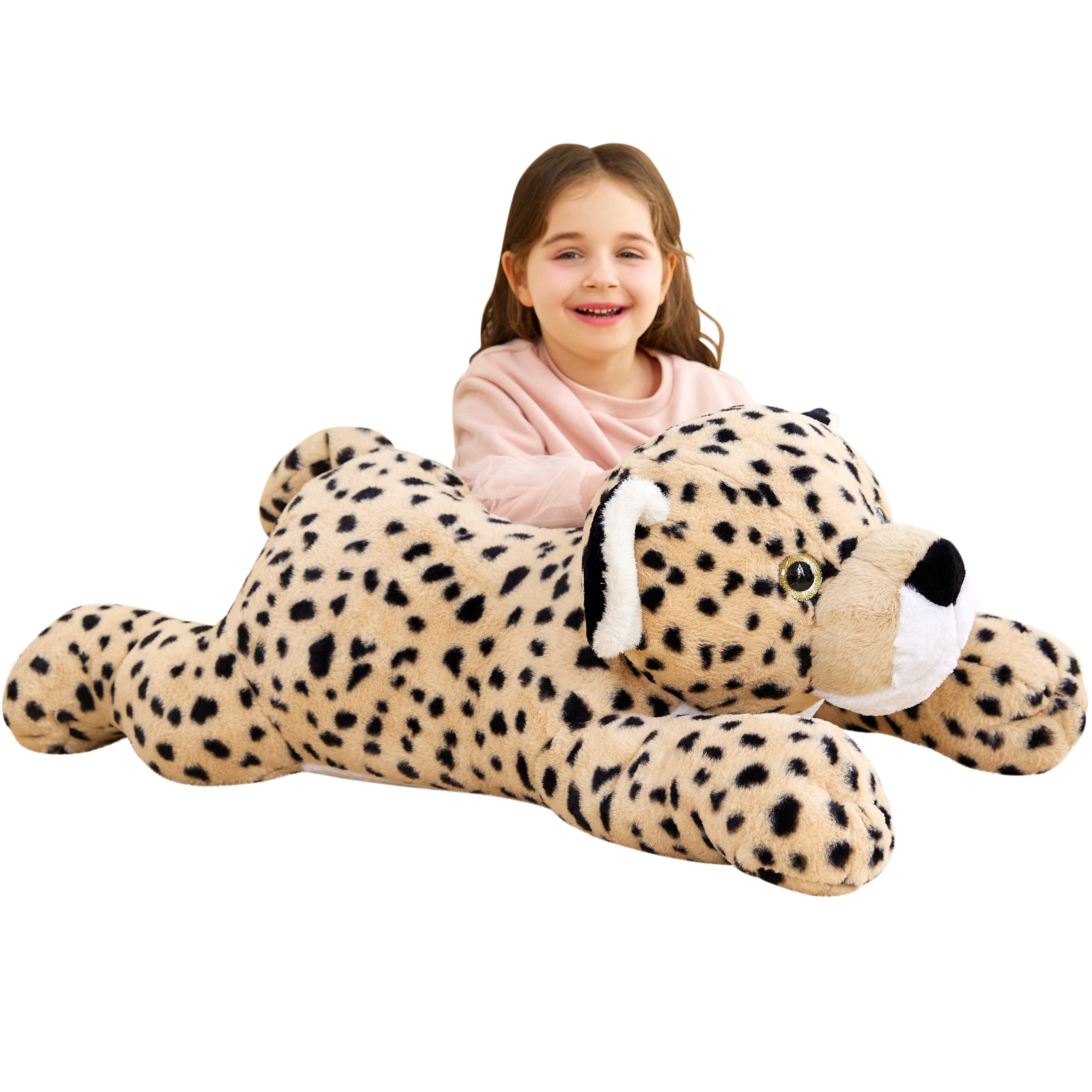 IKASA Giant Cheetah Stuffed Animal Plush Toy,Large Jumbo Leopard 30