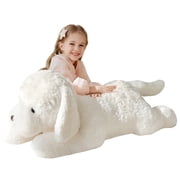 IKASA Giant Labrador Dog Stuffed Animal Puppy Plush Toy,30" Big Large Jumbo Soft Toys,Cute Huge Size Fluffy Plushy Plushie,Gifts for Kids