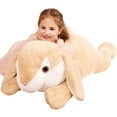 thumbnail image 1 of IKASA Giant Rabbit Stuffed Animal Plush Toy,Large Jumbo Bunny 30" Brown Huge Cute Soft Toys,Big Size Fluffy Plushy Fat Oversized Plushie,Gifts for Kids Girls Boys Girlfriend Children, 1 of 6