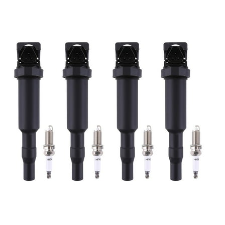 Gsuatey 4pcs Ignition Coil + 4pcs Spark Plugs for BMW 228i 320i 328i 428i 528i 535i,UF592