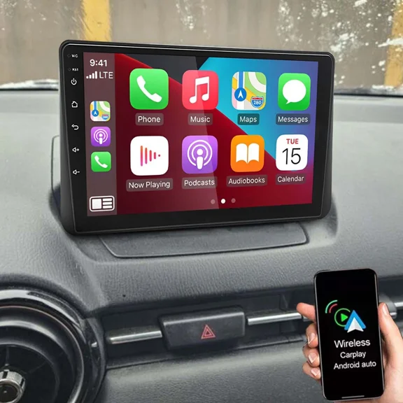 Gsuatey 9" Android 13.0 Radio for Mazda 2 2014-2023 with Wireless CarPlay Android Auto Mirror Link