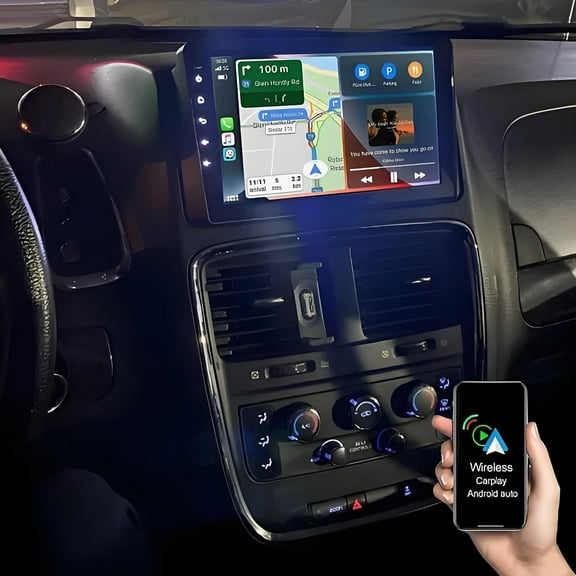 IKASEFU 9" Car Stereo, DSP and CarPlay for Dodge Grand Caravan 2011-2020, 2GB+32GB