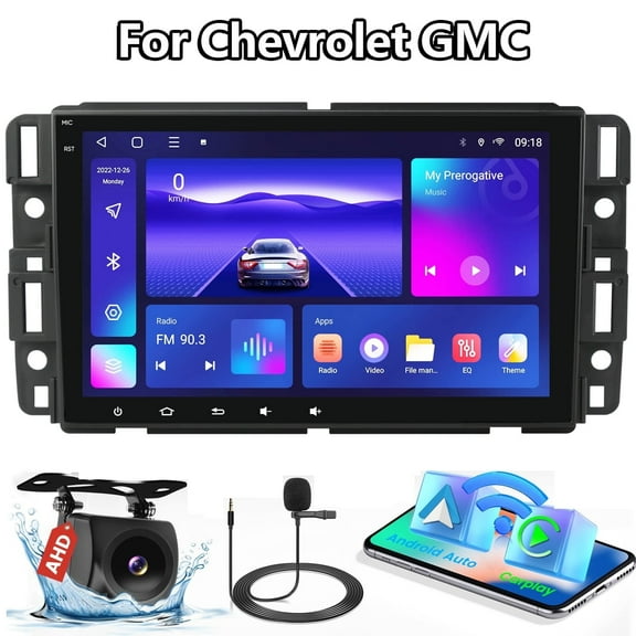 IKASEFU Android 13 Wireless CarPlay Car Stereo Receiver Compatible with GMC Chevrolet Chevy Yukon Sierra Acadia, 7 Inch Android Auto Touchscreen Radio with Bluetooth FM RDS AM DSP