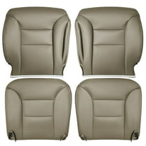 IKASEFU Automotive Leather Seat Kit for Chevrolet Suburban Silverado Tahoe 1995-1999 , Front Lower Upper Replacement Seat Covers Dust Cover