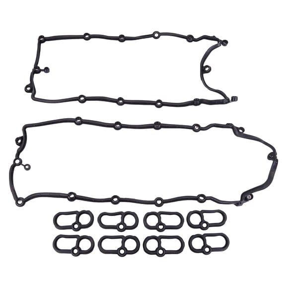 IKASEFU Engine Valve Cover Gasket Set Compatible for LandRover LR4/ Discovery 4 5.0L V8 Replaces LR010882 LR010789