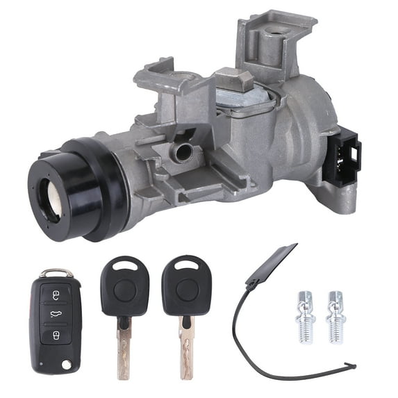 Gsuatey Ignition Switch Lock Assembly 1K0905851B for VW 2006-2018 VW Jetta, 2007-2011 Eos, 2004-2011 Golf, 2006-2009 Rabbit with Intelligent Remote Control Key