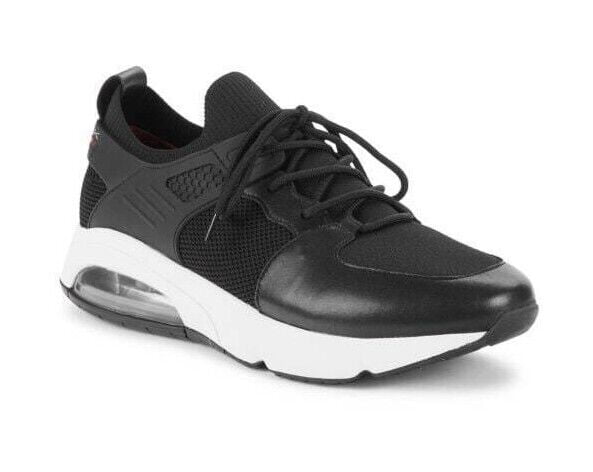 IKE BEHAR Justin Leather & Mesh Sneakers - ( Men display picture 2